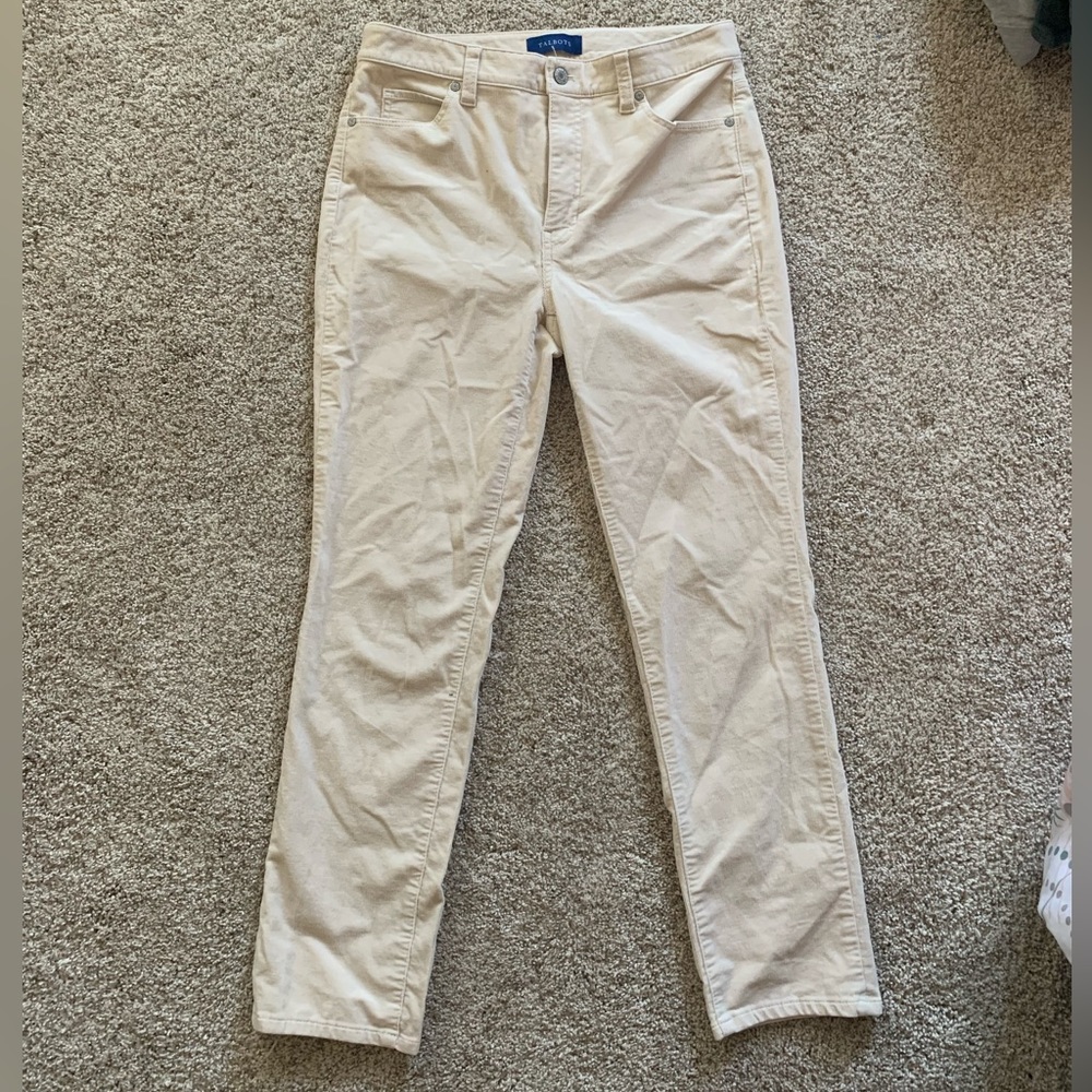 Cream/tan corduroy Talbot pants